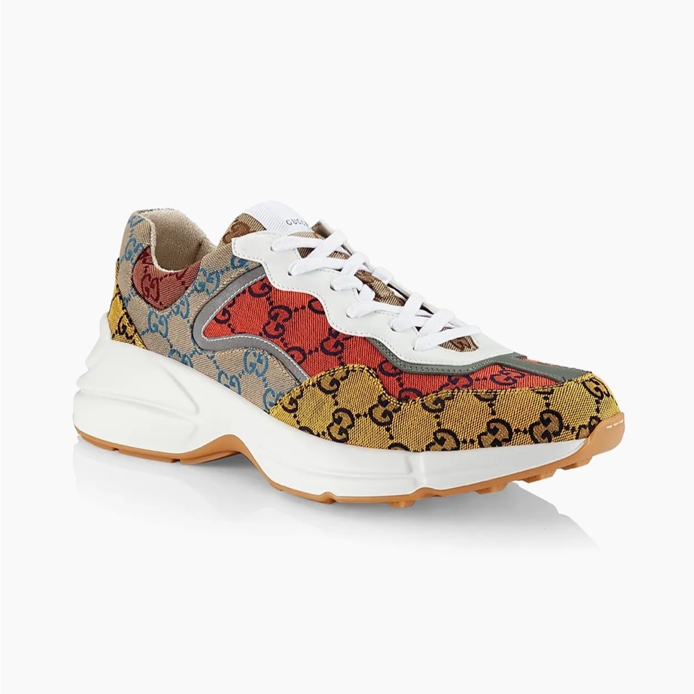 Gucci Rhyton Multi-Orange GG Sneakers